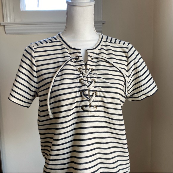 Madewell nautical stripped rope Tee Medium - Coastal grandmother - sailor vibe - Picture 9 of 12